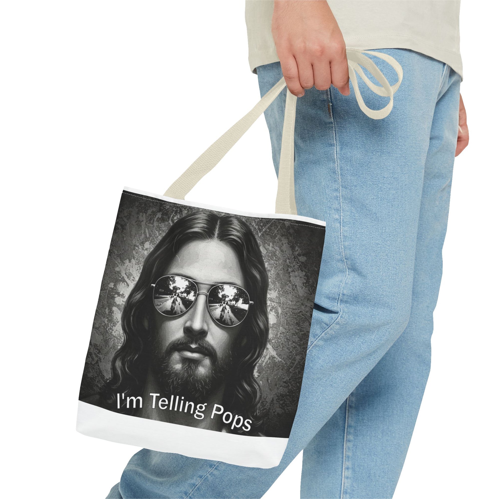“I’m Telling Pops” Graphic Tote Bag – Bold, Functional, and a Little Bit Judgy