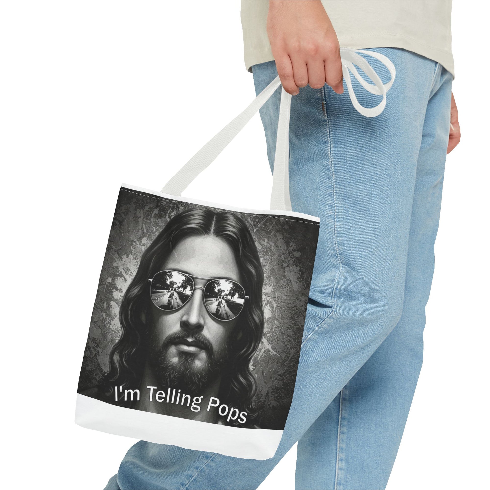 “I’m Telling Pops” Graphic Tote Bag – Bold, Functional, and a Little Bit Judgy