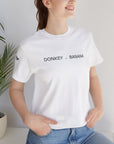 Donkey Banana Unisex Tee – Playful Graphic Shirt, Fun Gift for Friends, Casual Summer Wear, Birthday Outfit Idea