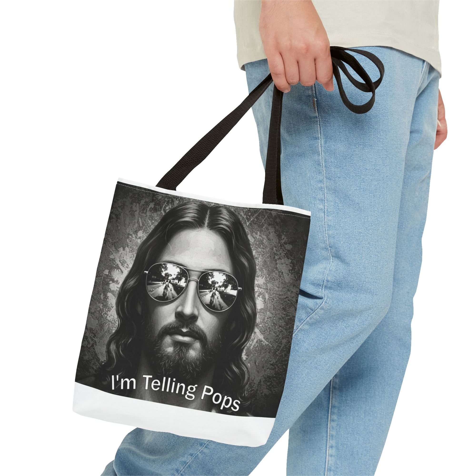“I’m Telling Pops” Graphic Tote Bag – Bold, Functional, and a Little Bit Judgy