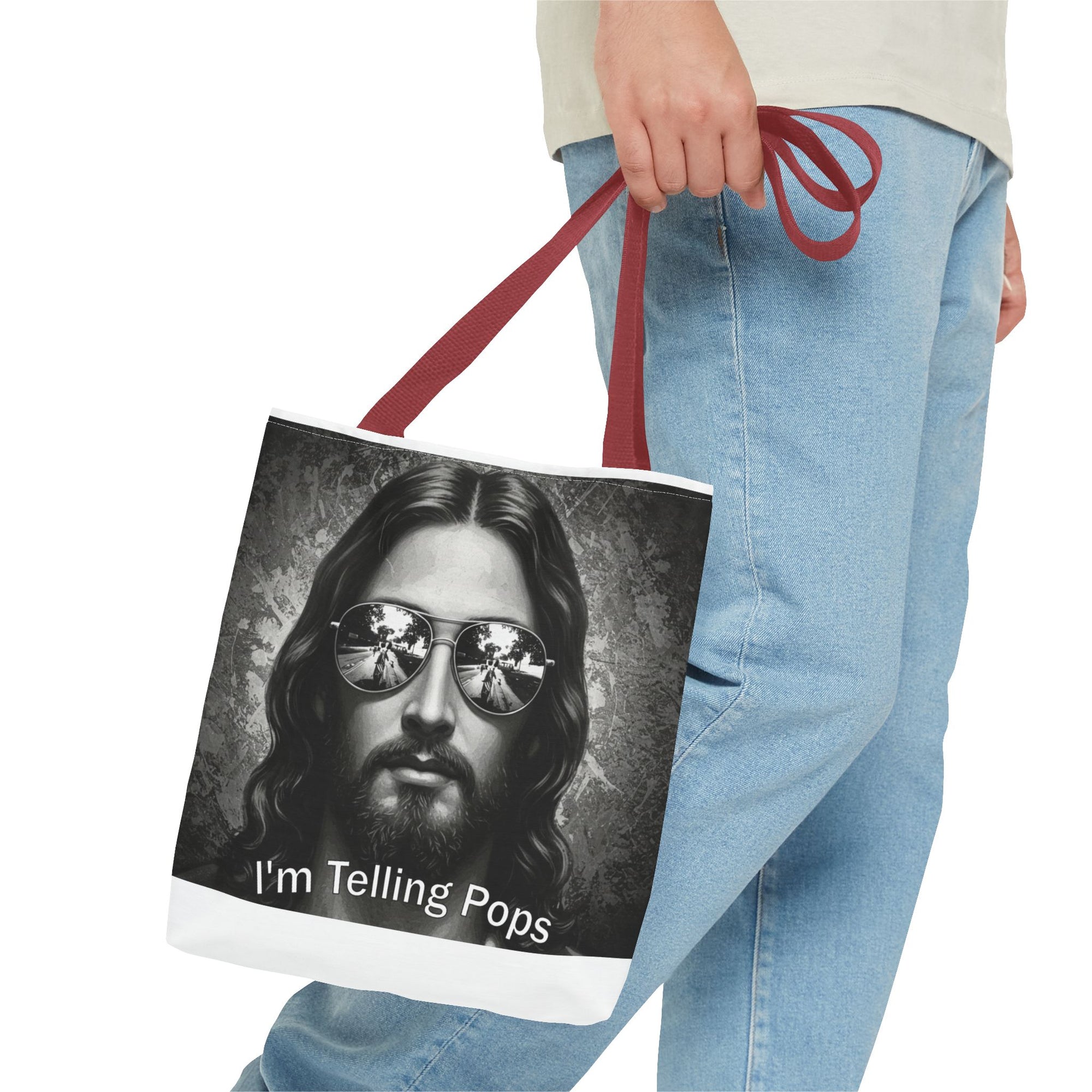 “I’m Telling Pops” Graphic Tote Bag – Bold, Functional, and a Little Bit Judgy