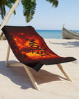 Gothic Beach Towel | Fiery Moist Design, Pool Party Essential, Unique Gift, Summer Fun, Beach Vibes
